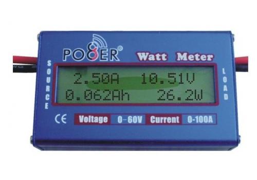 Watt Meter for 2s-6s lipo/life/li-ion